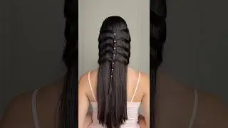 Cute Easy Hairstyle 🩷🌸 #hairstyle #hairhacks #hair #summer #explorepage