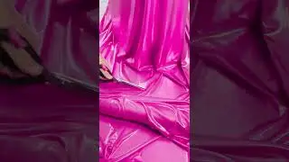 Share with a friend who would own the spotlight in this hot pink satin gown! To order, send us a DM