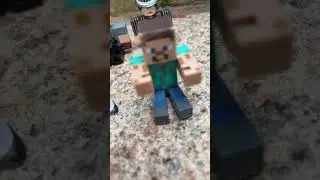 Steve touches grass