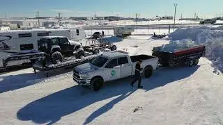 Epic Snow Clearing Drone Shots - Kili Landscapes in Grande Prairie