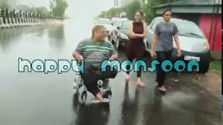 ENJOYING MONSOON ON LIGHTWEIGHT MOTORIZED WHEELCHAIR