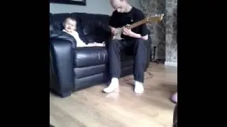 Sash on guitar