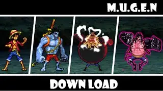 Luffy all transform: Gear Second, Gear 4, Tank Man, Gear 5, Snake Man, Pound Man