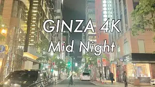 【4K】Streets of Japan. Midnight Ginza Tokyo . What happened today. 10 MAY 2023.