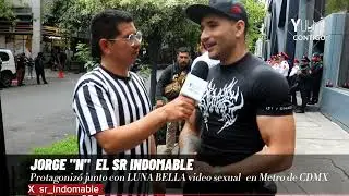 SR INDOMABLE  protagonizó video escándalo en Metro CDMX con LUNA BELLA