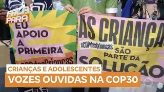 Crian&ccedil;as e jovens ativistas impactam COP 30 com ideias para combater a crise clim&aacute;tica