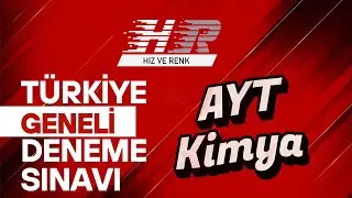 HIZ VE RENK TÜRKİYE GENELİ AYT KİMYA SORULARI VİDEO ÇÖZÜMLERİ