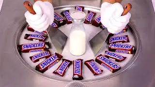 Massive Snickers Ice Cream Rolls Challenge | Yummy & Good (ASMR)