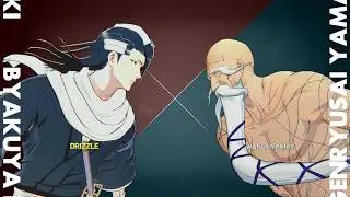 BYAKUYA KUCHIKI vs GENRYUSAI YAMAMOTO Bleach Rebirth of Souls gameplay