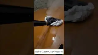 Satisfying Steam Sound on Concrete Floor