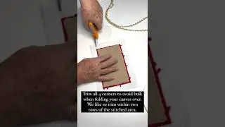 Learn to finish a self finishing Acrylic Purse with KC Needlepoint! Part 1.