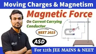 NEET 2023_A wire carrying a current I along the positive x-axis has length L.It is kept in a magneti