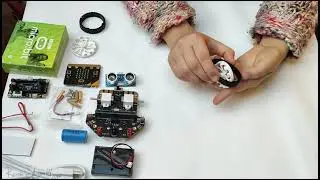 Microbit - Micro: Maqueen + Micro: bit Conteúdo do kit e montagem com surpresa