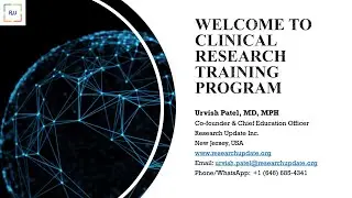 1.  Introduction and Types of Clinical Research