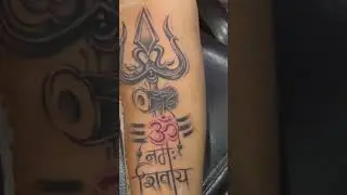 art tattoo studio #3d #colour #music #raipur #tattoo #art #artist #shiv #trishul #om #damru