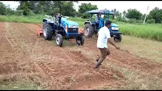 DEMO VIDEO ACE DI 450 VS SONALIKA RX 47 IN ROTAVATOR  - 1
