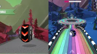 Rolling Balls Sky Escape Speedrun Challenge Vs Reverse Balls Speedrun Walkthrough Gameplay