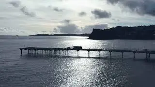 Teignmouth Devon UK Cinematic 4k Drone Footage