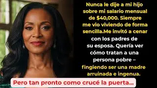 Fingí ser una madre pobre ante la familia de mi nuera—y resultó que…