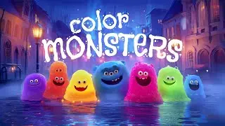 Learn Colors with Dancing Jelly Monsters / Учим цвета с танцующими желейными монстрами
