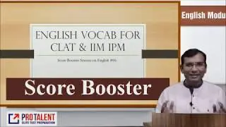 Vocab Session 6 for Score Booster for CLAT 2019