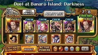 One Piece Treasure Cruise Duel At Banaro Island : Darkness Crew