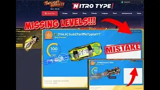 MISTAKE In The NEW NITRO TYPE SEASON! NO LEVELS SHOWING! Twilight Harvest! 150 subs=NT Giveaway!!!