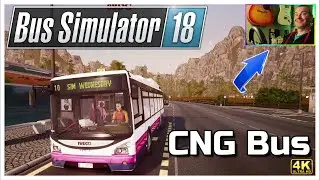 Bus Simulator 18 - Mountain Route in First Bus Paint Mod | 4K | with Wheel Cam and Music by Me