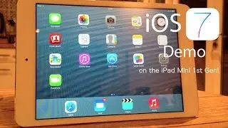 Демонстрация iOS 7 на iPad mini