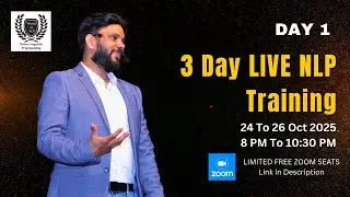 FREE LIVE Training: NLP Training - Day 1 | 24th Oct 2025 |  8 PM TO 10:30 PM | VED