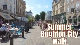 🇬🇧 Summer Walking tour in Brighton City, England | ব্রাইটন শহর দেখতে কেমন?