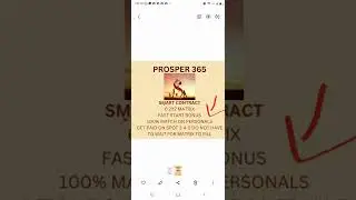Prosper 365 Smart Contract- Officially Launching On....