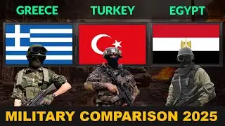 Greece vs Turkey vs Egypt Military Power Comparison in 2025