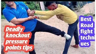 Deadly knockout pressure points tips// Karate road fight tips