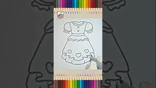 how to draw a baby girl frock|frock easy drawing for kids|kids drawing easy|easy drawing for kids|