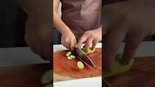 Best Knife #knife #knifeskills #stainlesssteel #kitchentips #chopping #cucumber
