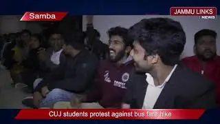 CUJ students protest against bus fare hike