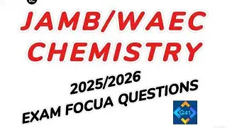GMAETS &mdash;41 is live!//JAMB/WAEC//CHEMISTRY QUESTIONS