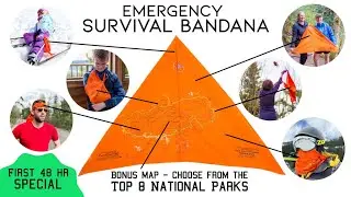 Now on Kickstarter: ◣ Tactical Survival Bandana W/ Emergency National Park Map