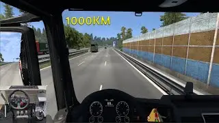 Heavy Cargo Haul Germany to UK | ETS2 + Logitech G29 Wheel Cam! 1000km