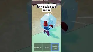 ice fans + peek a boo combo slayer tycoon #roblox #combo