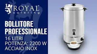 Bollitore Professionale Royal Catering RCWK 16A | Presentazione del prodotto