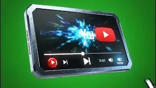 Intense YouTube Video Player Green Screen | Free Overlay & VFX Effects