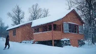 WINTER AT MY CABIN IN NORWAY | cabin life in the Arctic with drawing and firemaking (long version)