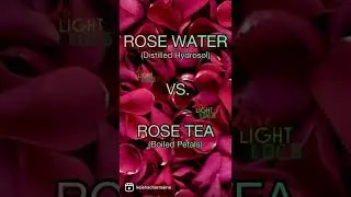 Rose Water vs Boiled Rose Petals