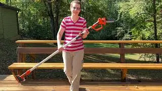 VEVOR 2-in-1 Cordless Pole Saw & Mini Chainsaw demo