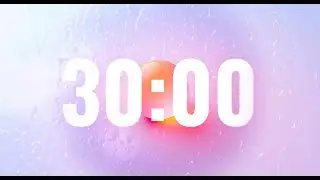 30-Minute Timer with Rain Sounds & Gradient Background 🌧️🎨 Relax & Focus