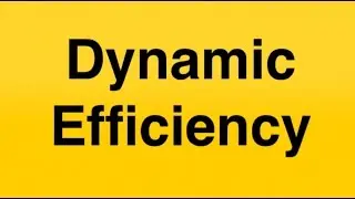 Dynamic Efficiency in 60 Seconds