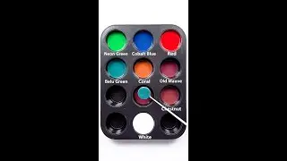 Creating 8 Colors with Just 4 Primary Colors #colormixing #satisfying #asmr 