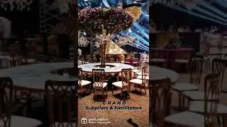Imported Golden Furniture available on rent only at GRAND Suppliers & Facilitators, Hyderabad, India